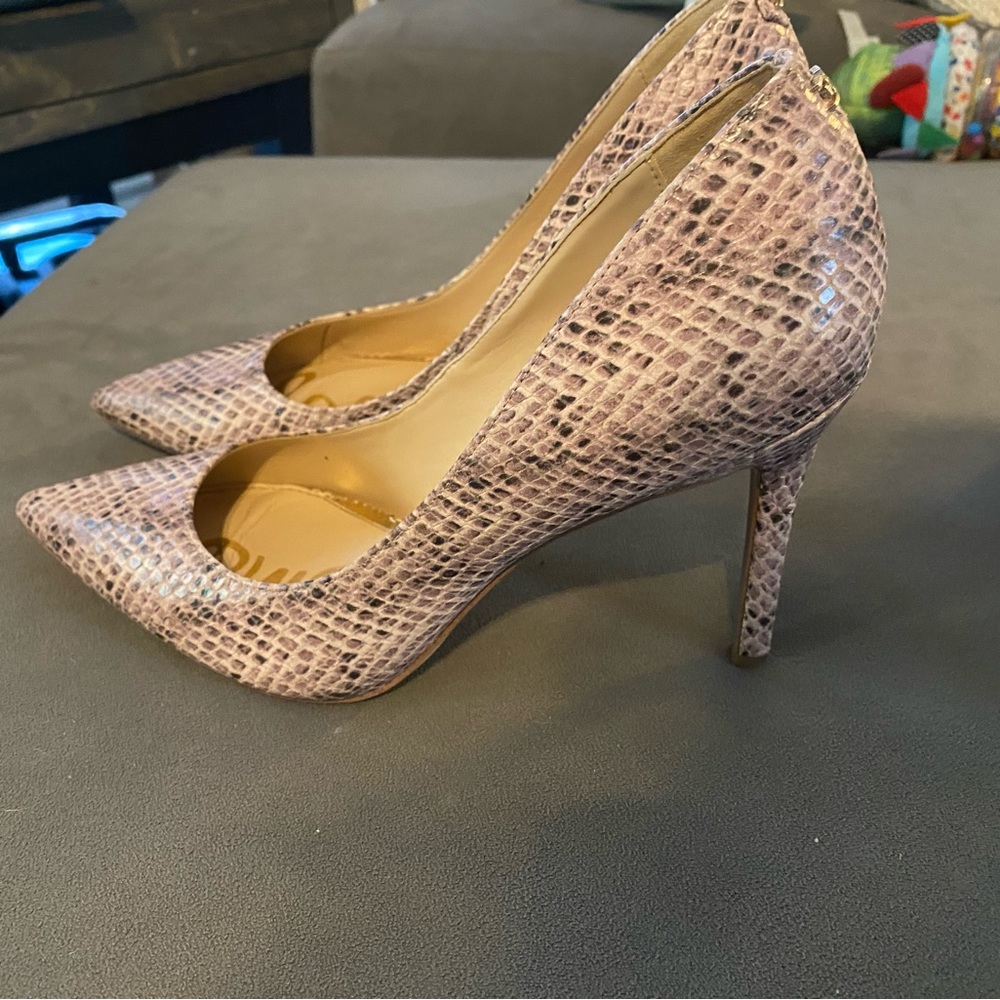 Sam Edelman snake skin heels 8.5 new condition